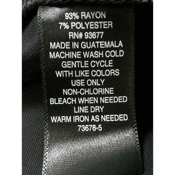 Worthington Womens Black Pockets Elastic Waist With Belt Dress Pants Size 2X - Picture 10 of 11